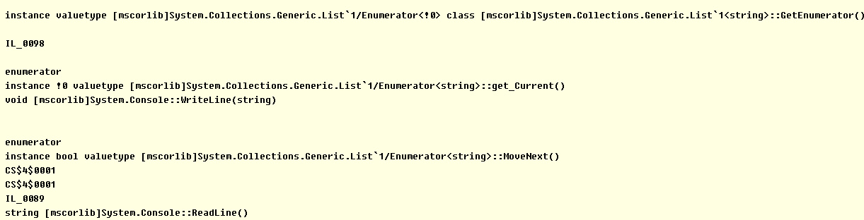 enumerator的MoveNext和Current